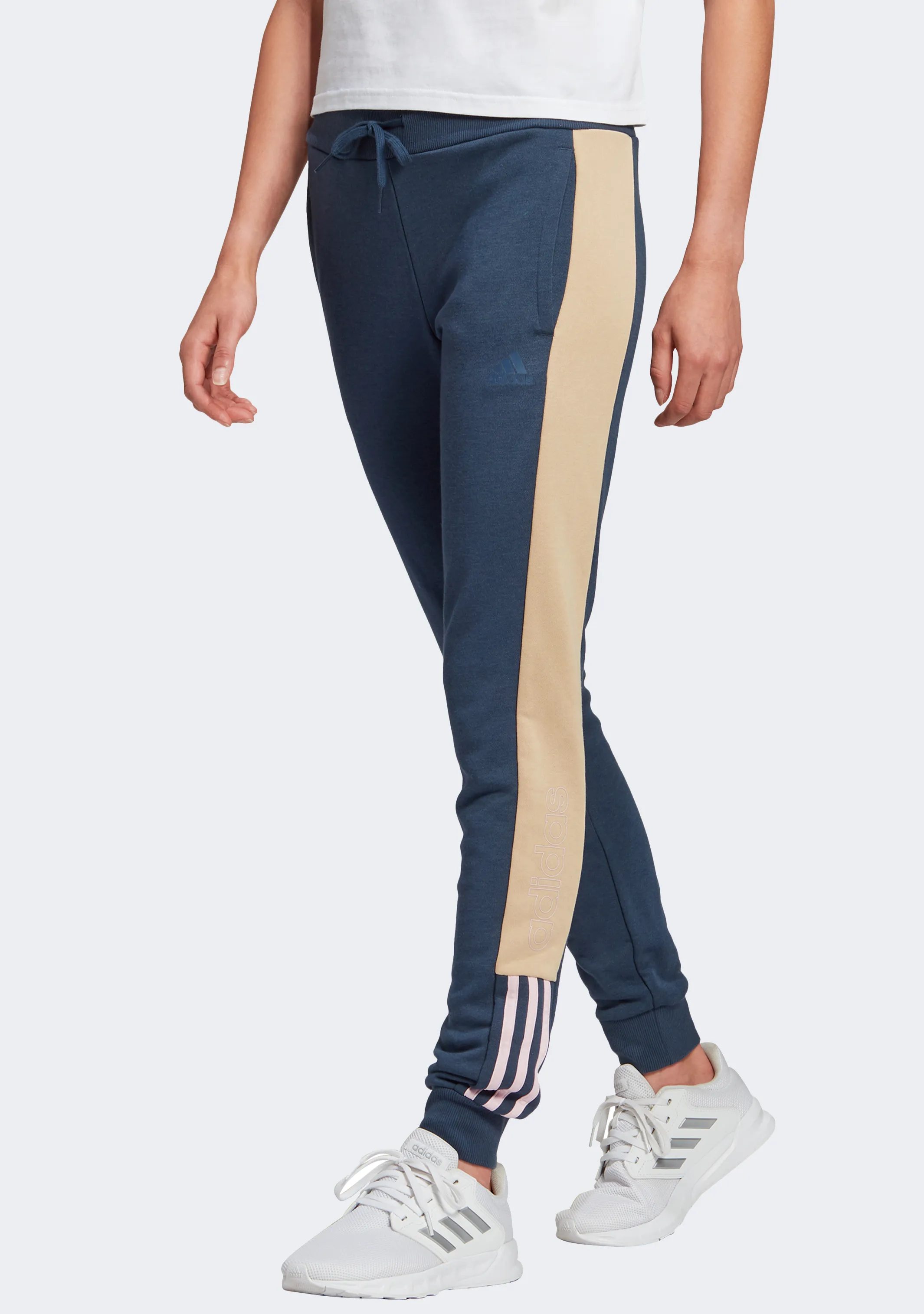 Adidas Womens Essentials Logo Colourblock Pants
