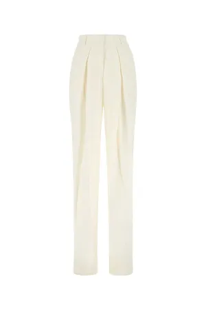 Alberta Ferretti High-Waisted Pleated Trousers