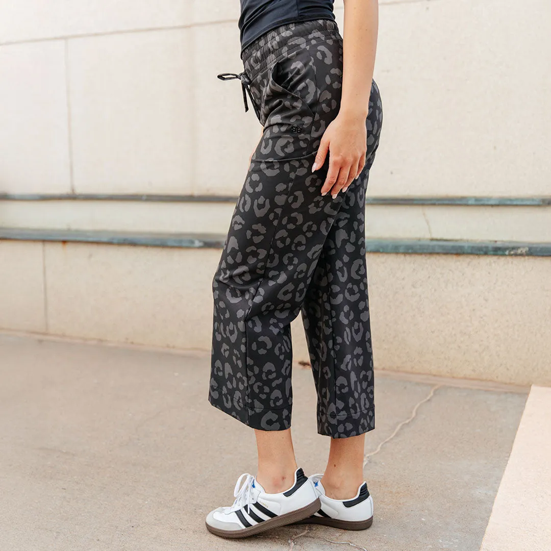 Audrey Wide Leg Pants, Leopard