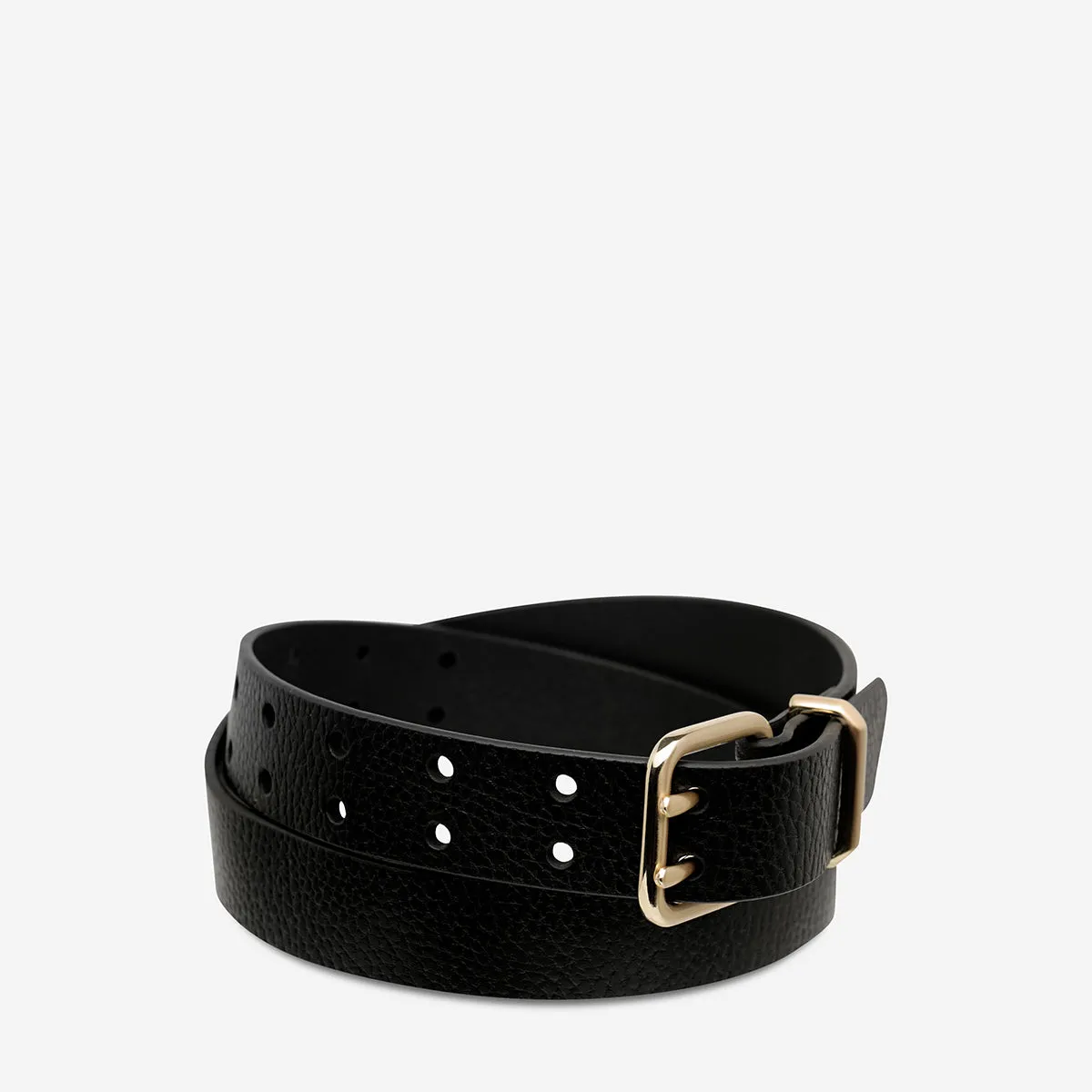 Barely Moving Belt - Black/Gold