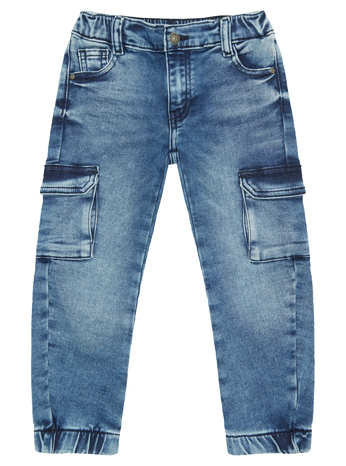 Blue Denim Cargo Pants (2-7)