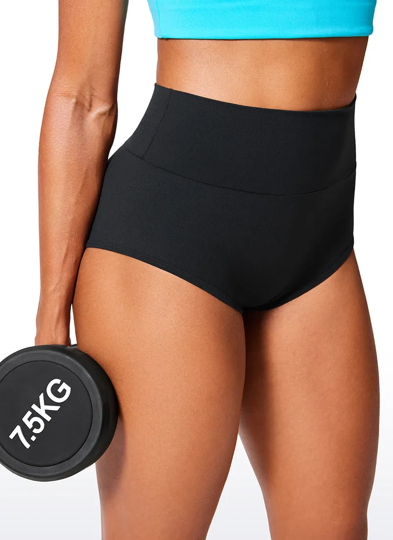 Butterlift High Waisted No Front Seam Scrunch Butt Booty Shorts