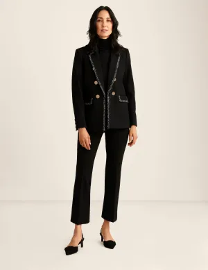Compression Faux Double Breasted Jacket - Sale