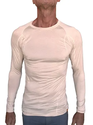 Designer Raglan Crew-Neck Tee - Long Sleeve (Sand Beige)