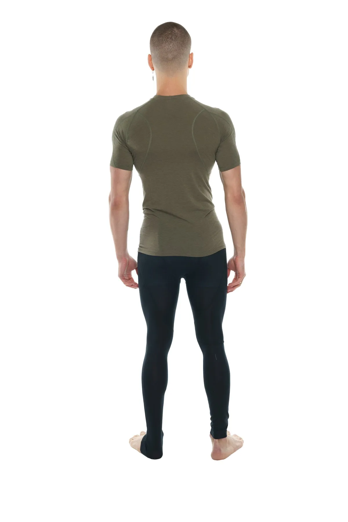 Designer Raglan Crew-Neck Tee (Olive Green)
