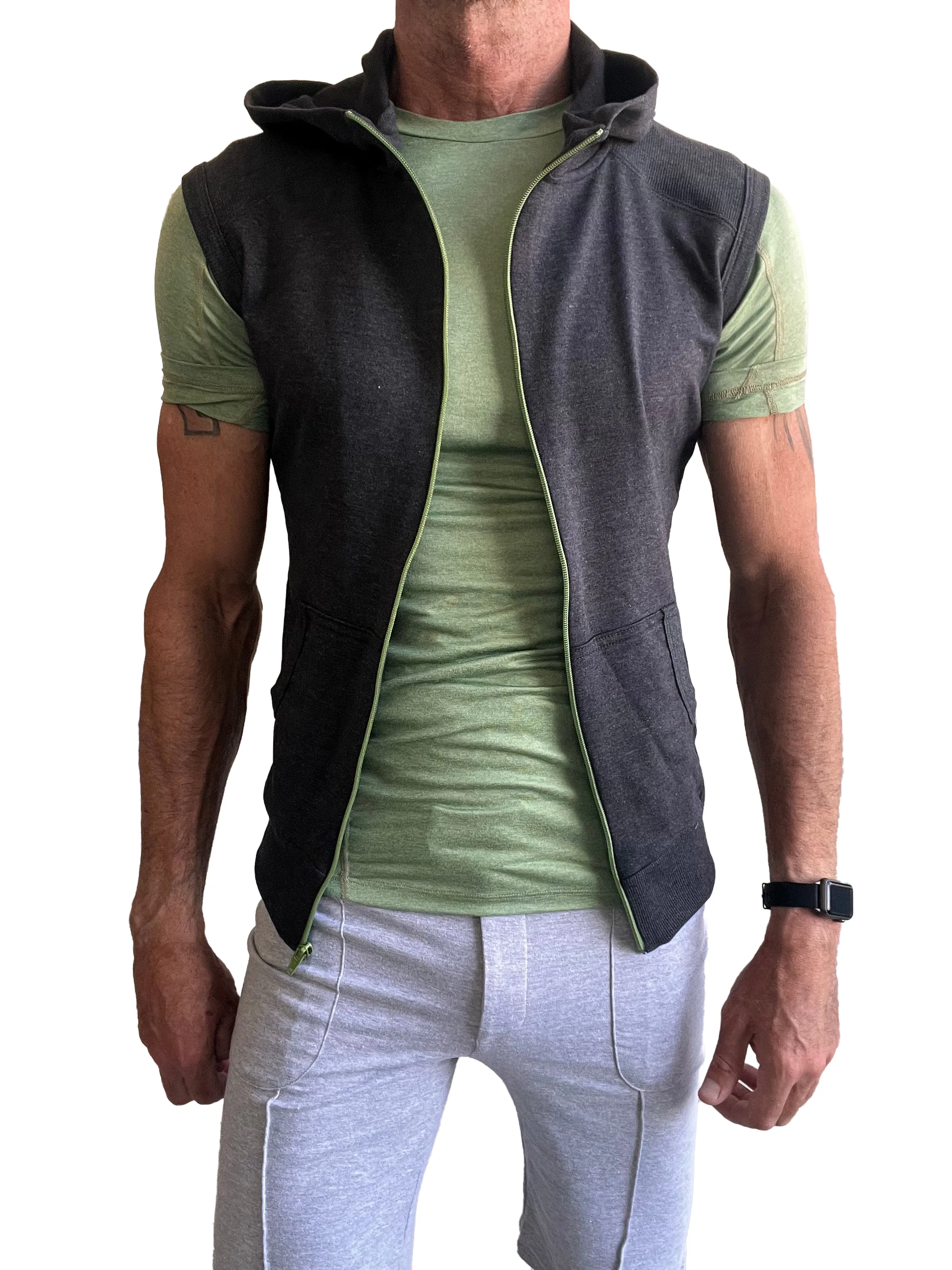Designer Raglan Crew-Neck Tee (Sage Green)
