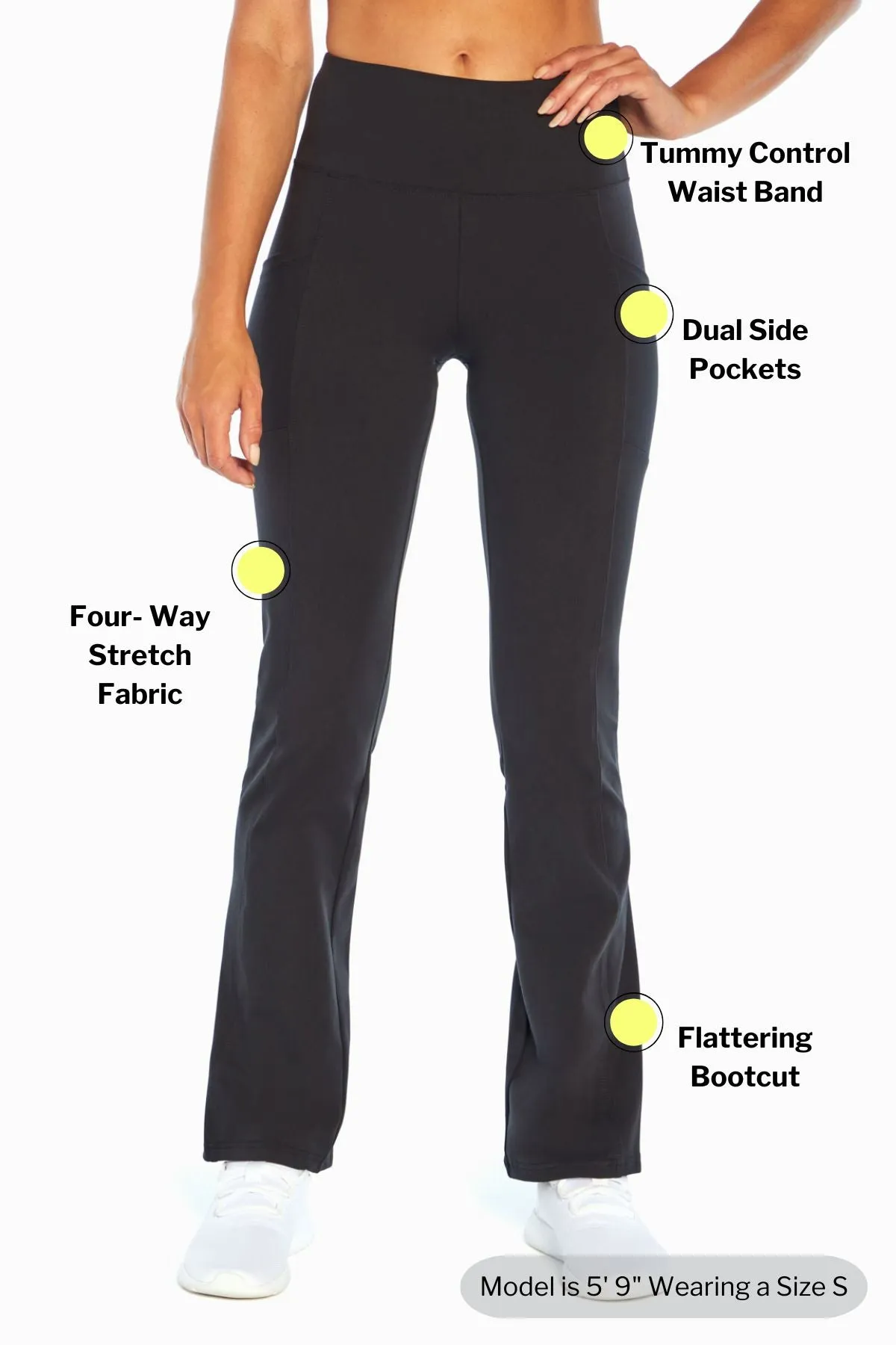 Eclipse Side Pocket Tummy Control Yoga Pant