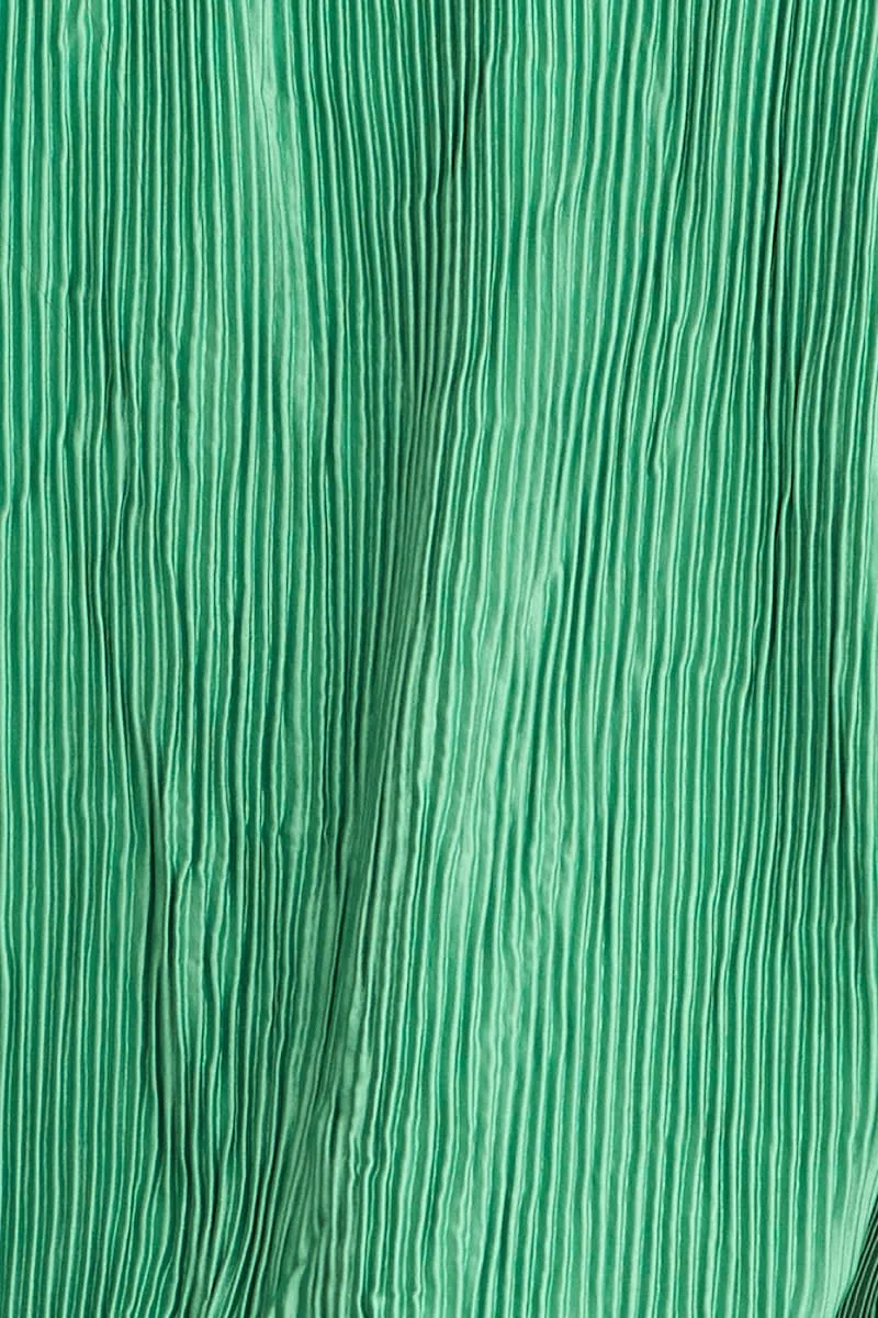 Green Tie Up Top Long Sleeve