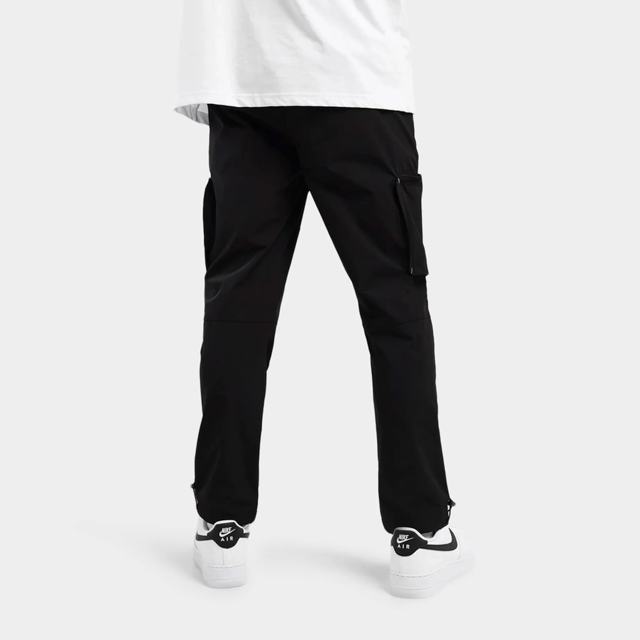 Hoodrich Coalition Woven Cargo Pants Black / White - Lychee