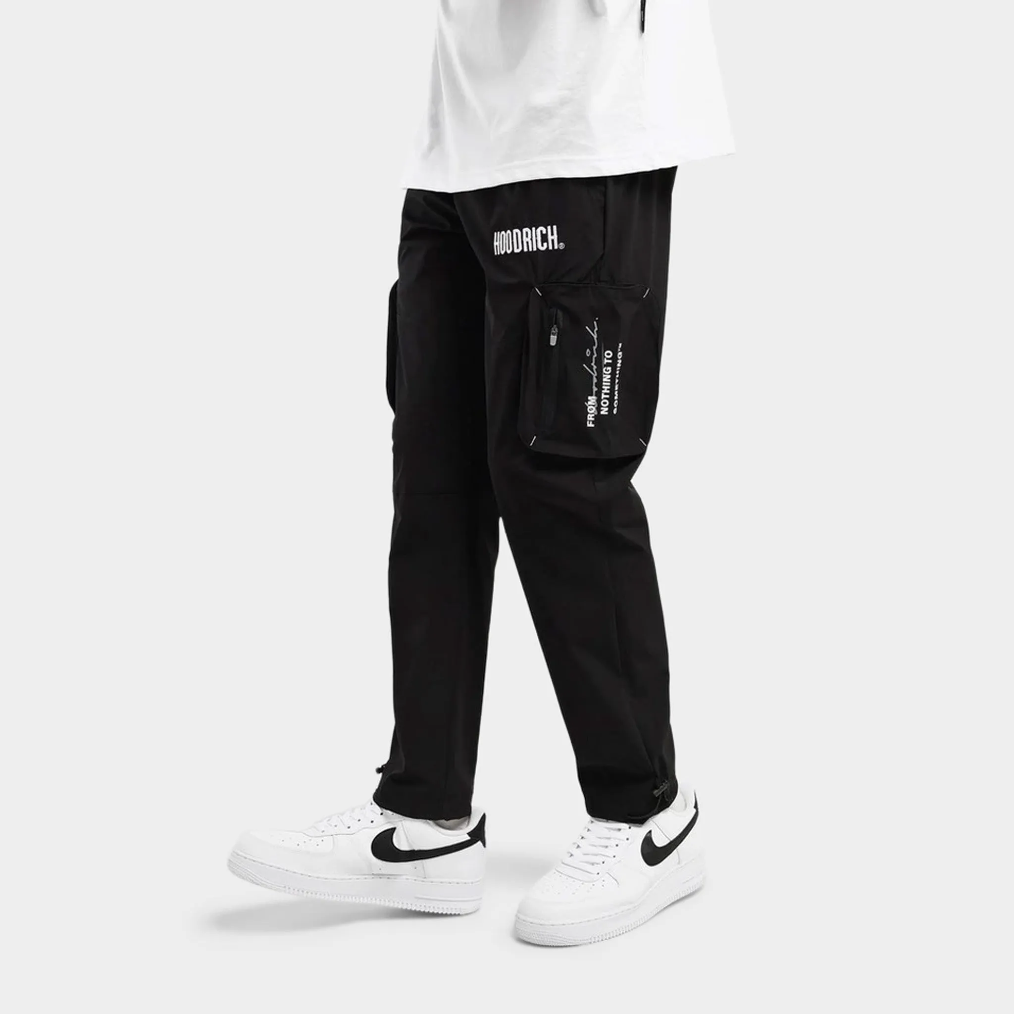 Hoodrich Coalition Woven Cargo Pants Black / White - Lychee