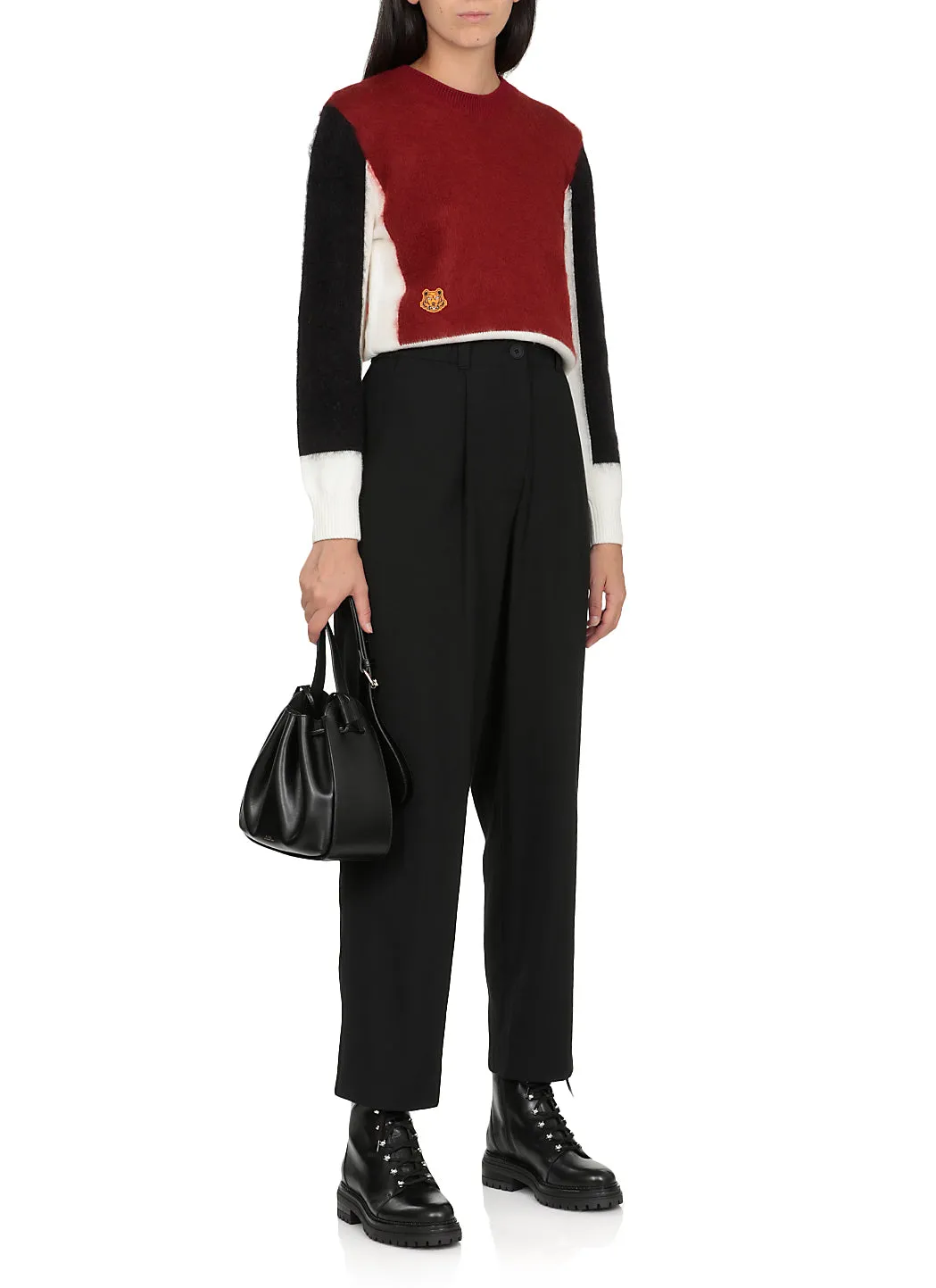 Kenzo High-Waisted Straight-Leg Pants