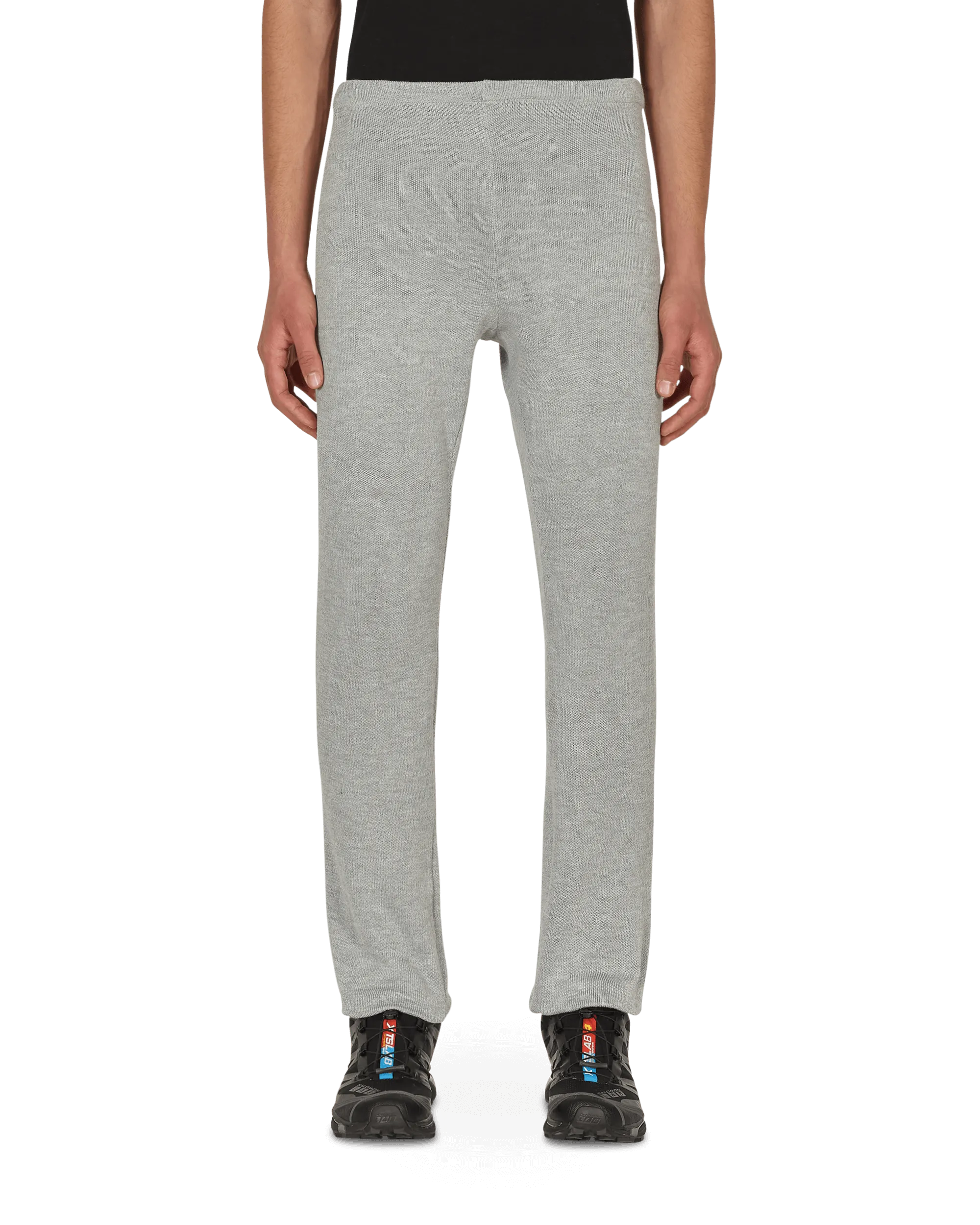 Knitted Underlayer Long Pants Grey