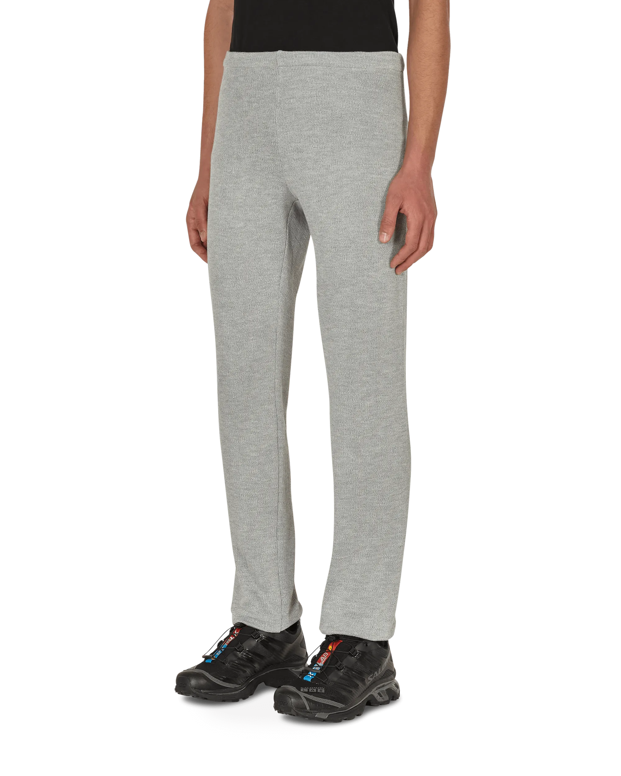 Knitted Underlayer Long Pants Grey