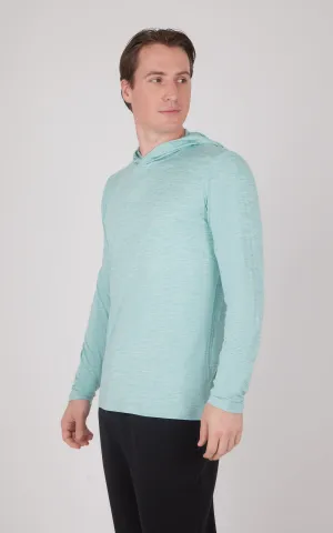 Men's Cationic Long Sleeve Hooded Shirt