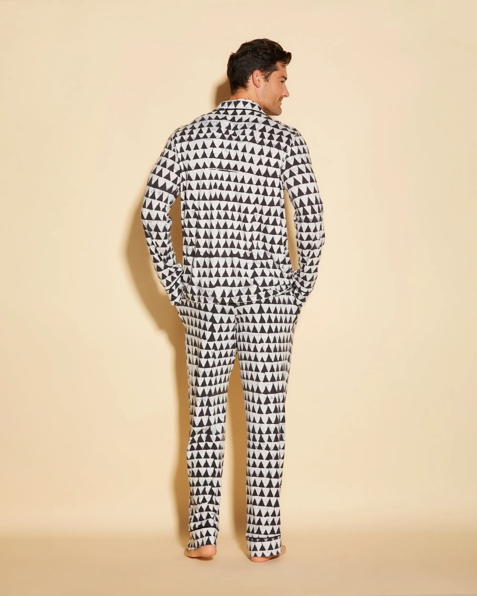 Men's Classic Long Sleeve Top & Pant Pajama Set