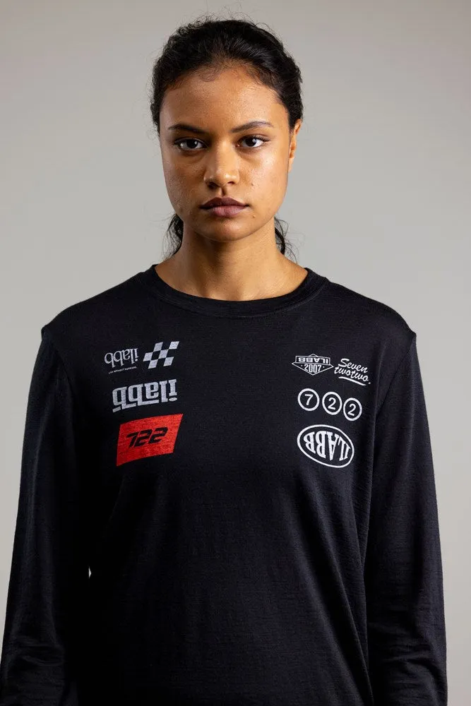 Merino Enzo Long Sleeve Tee - Women's BLACK