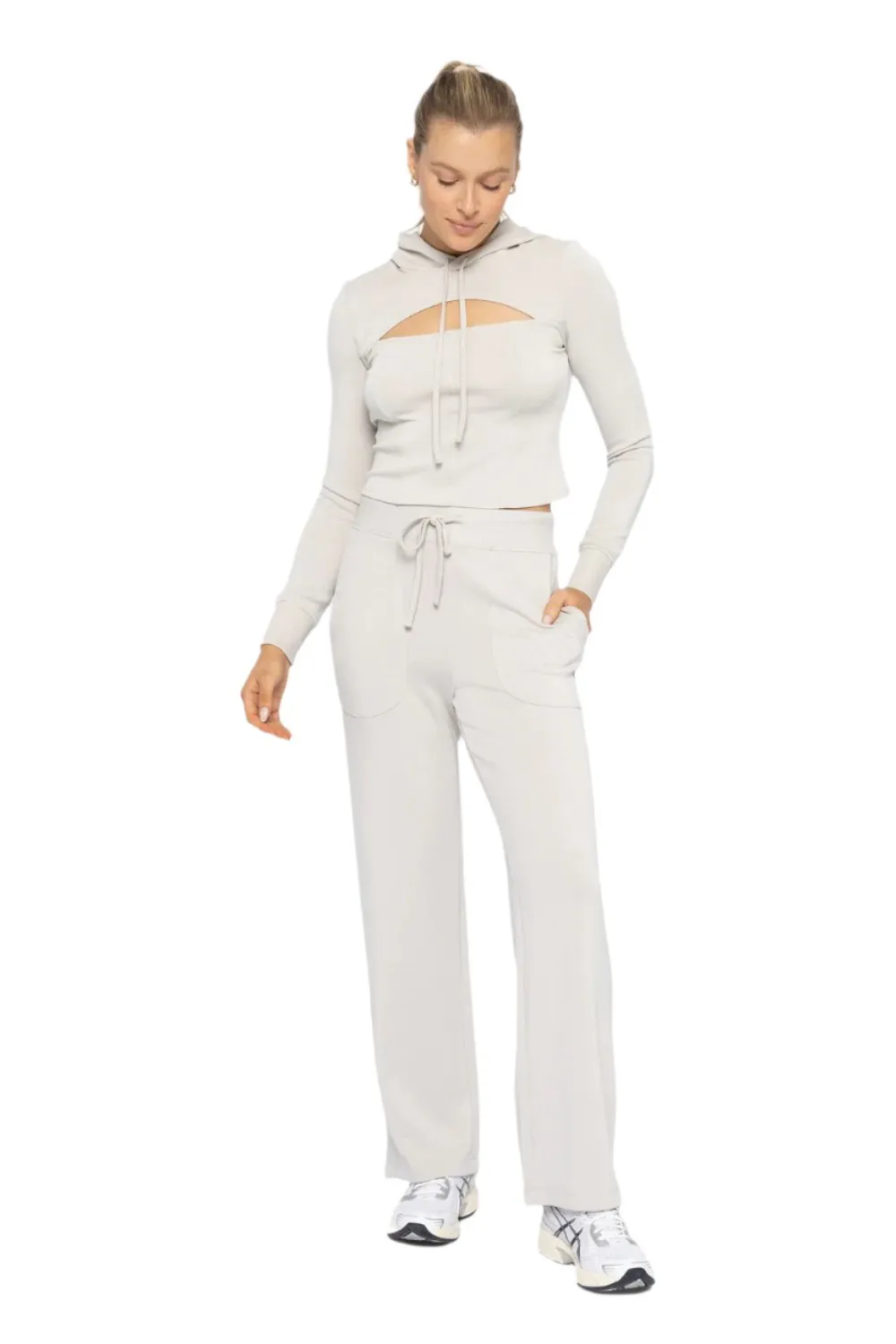 Mono B Cozy Comfort Wide Leg Lounge Pant KPR12226