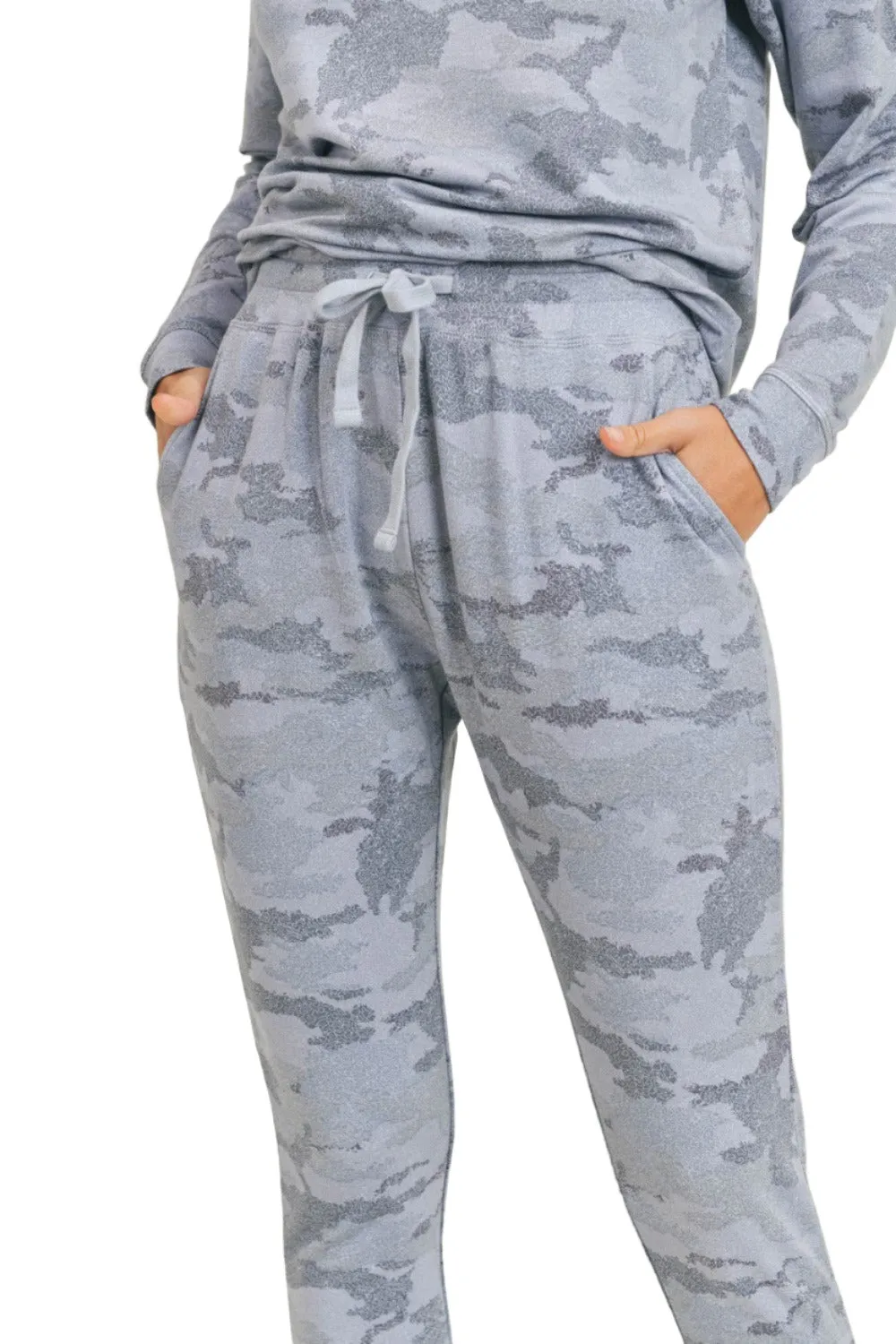 Mono B Light Camo Joggers with Drawstrings KP-A1052