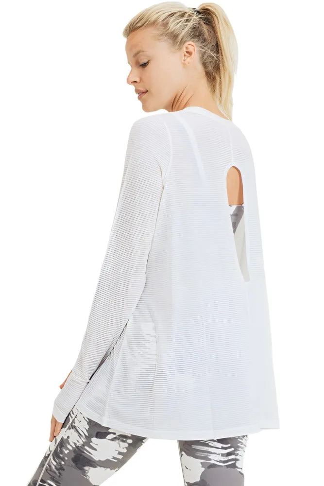 Mono B Mesh Long Sleeve Top AT2876