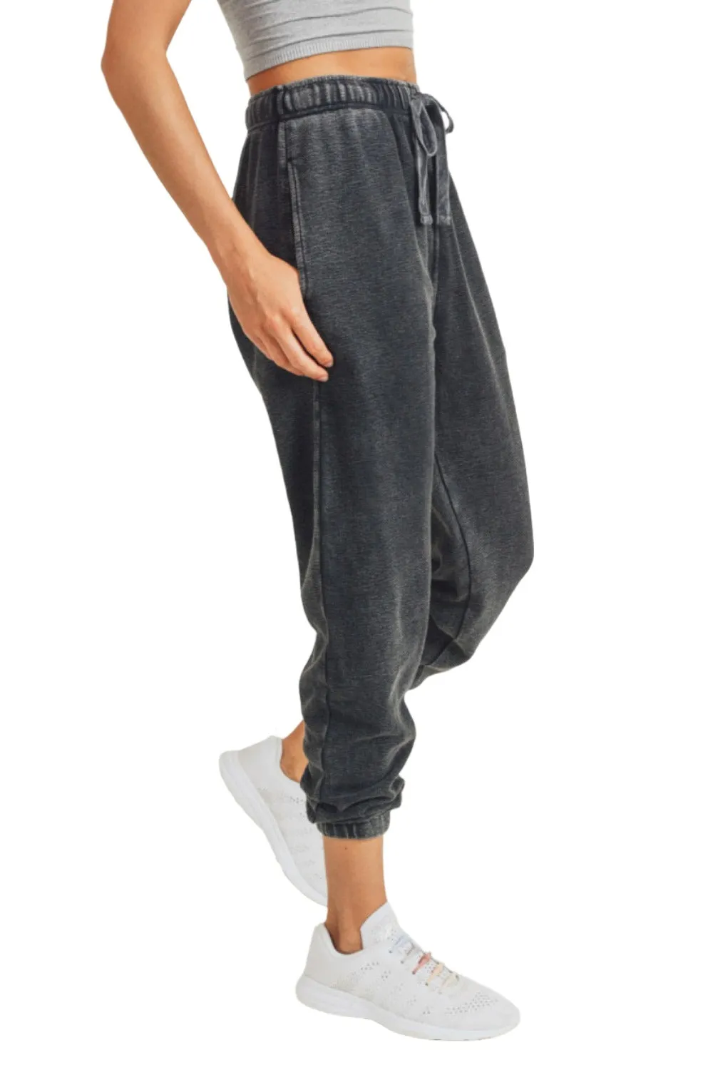 Mono B Mineral Wash Jacquard Joggers KP11618