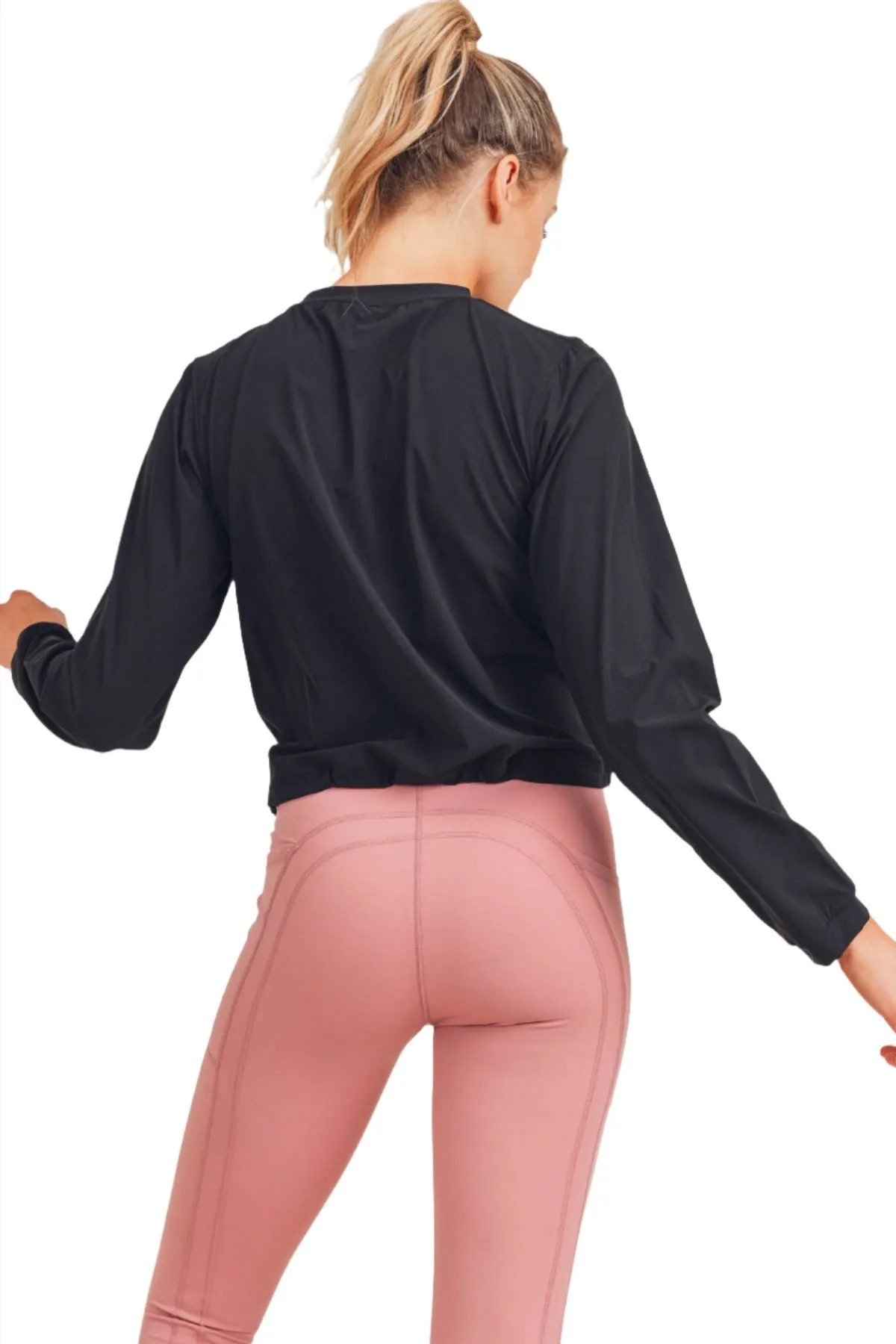 Mono B  Pull over Crew Neck Top AT-A0734