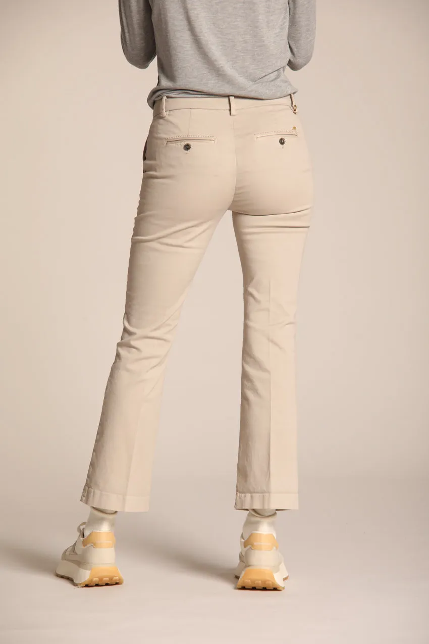 New York Trumpet women's chino pants in satin slim fit 