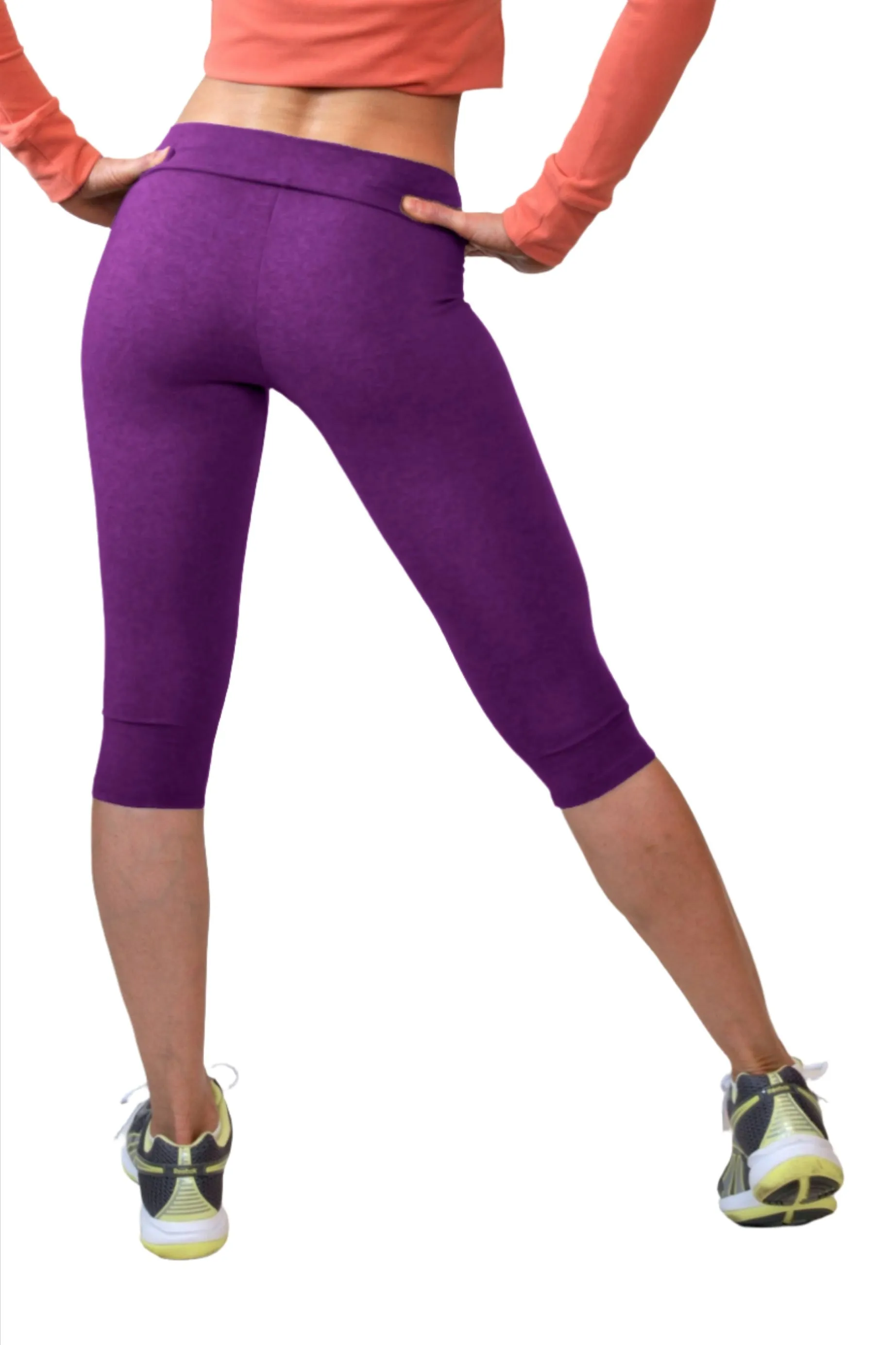 One Step Ahead Brushed Supplex V-Front Fitted Capri 201V