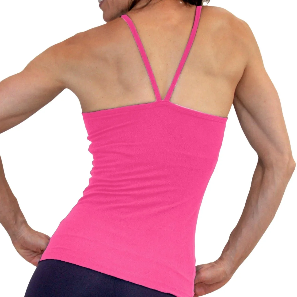 One Step Ahead Brushed Supplex V Neck Cami Long Top 20184