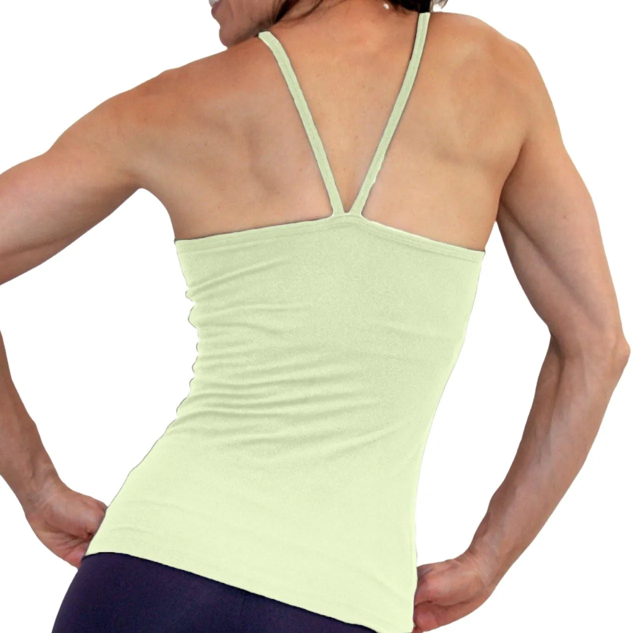 One Step Ahead Brushed Supplex V Neck Cami Long Top 20184