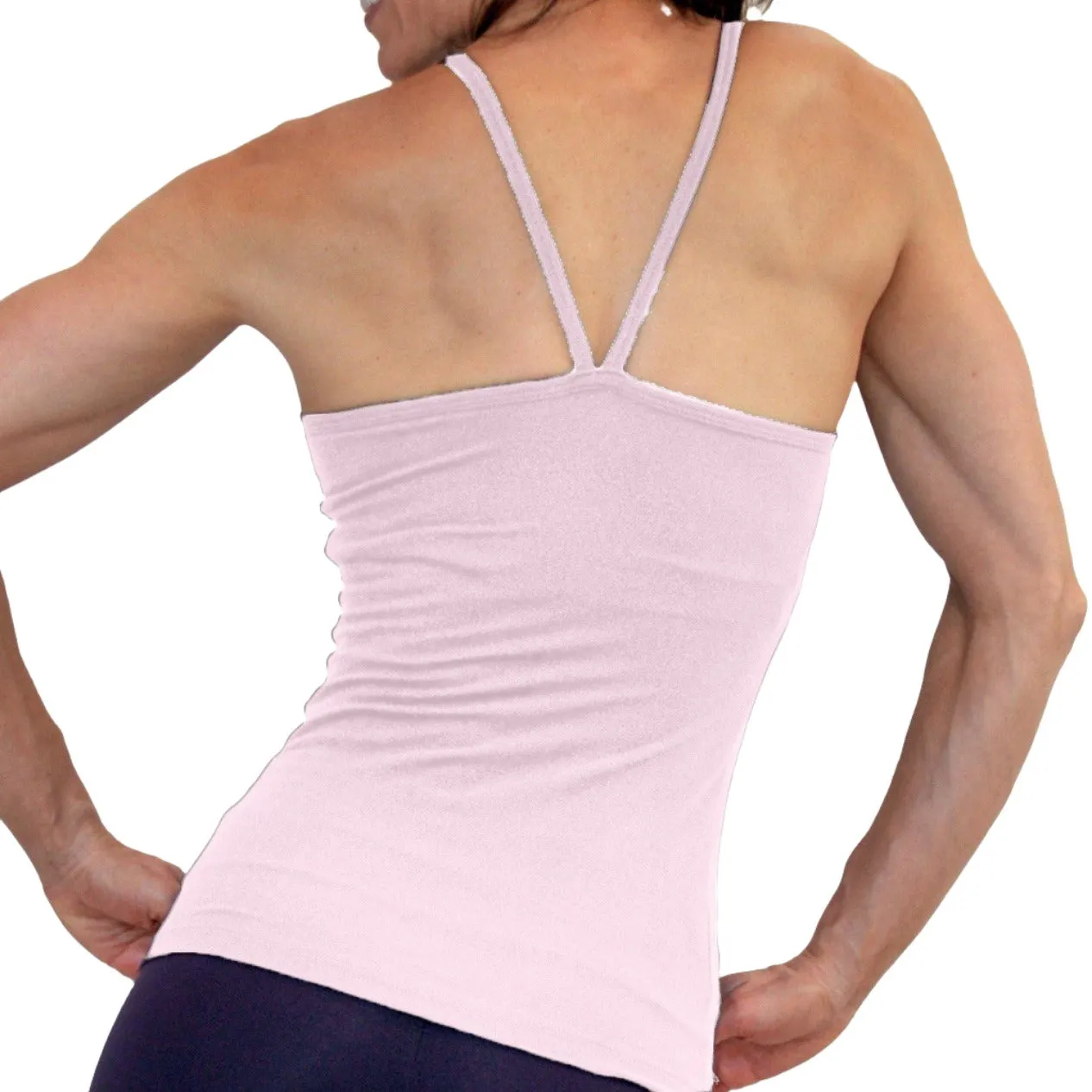 One Step Ahead Brushed Supplex V Neck Cami Long Top 20184