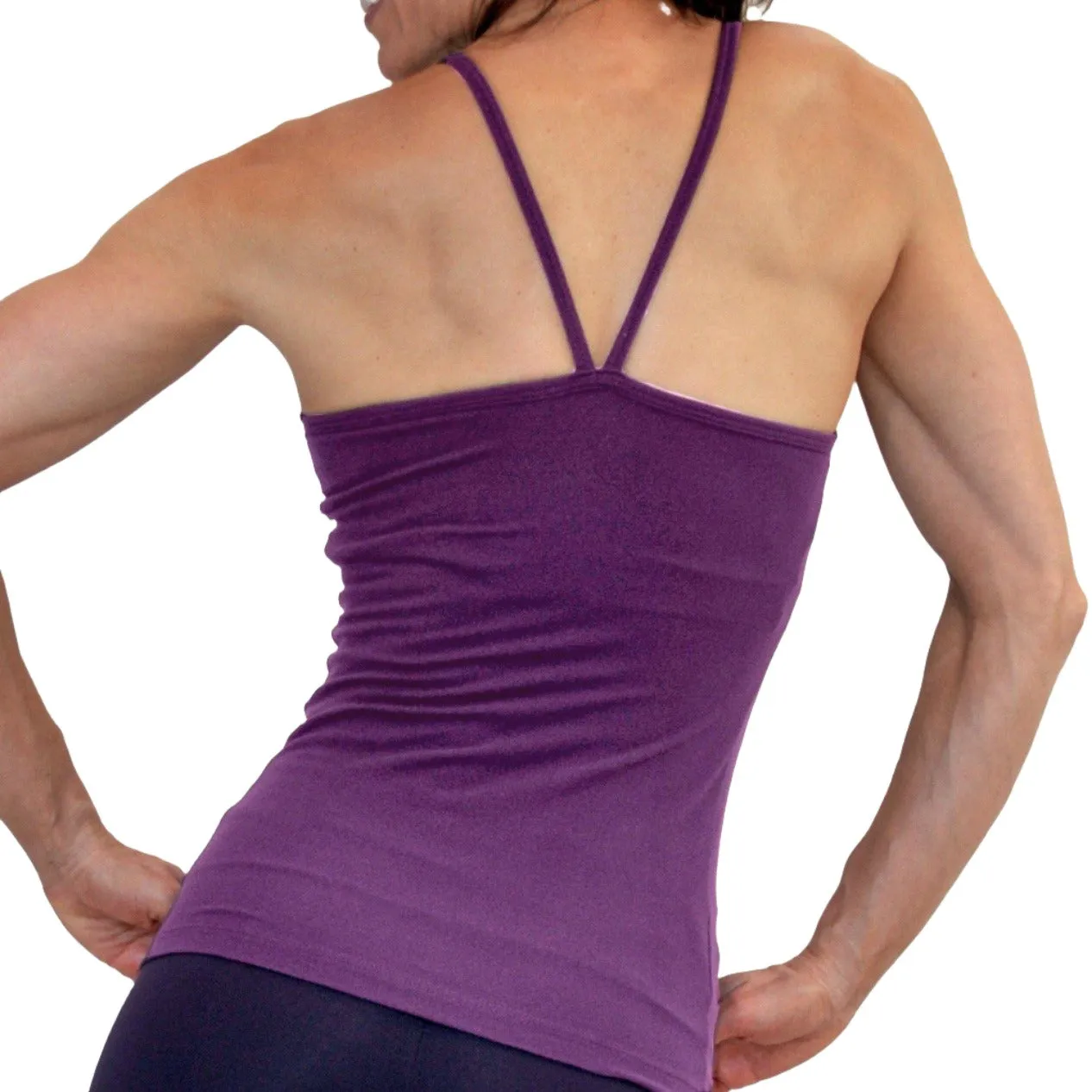 One Step Ahead Brushed Supplex V Neck Cami Long Top 20184