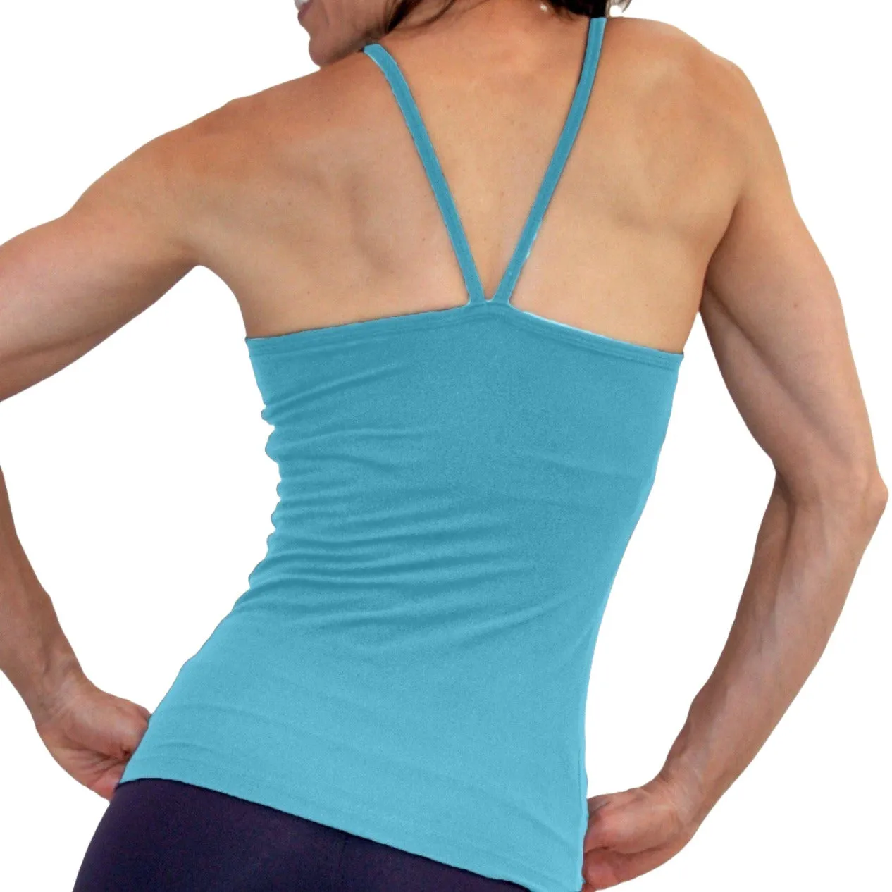 One Step Ahead Brushed Supplex V Neck Cami Long Top 20184