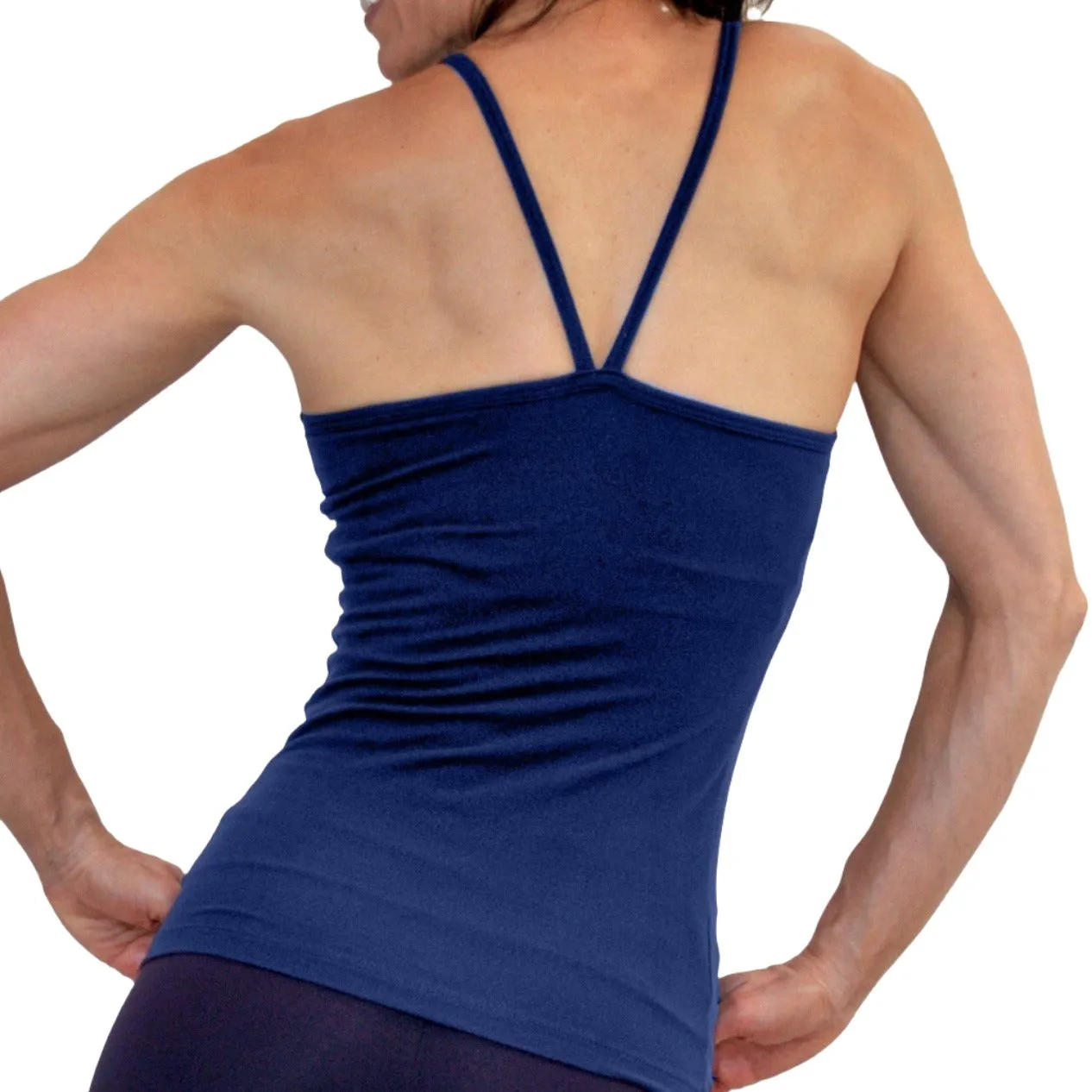 One Step Ahead Brushed Supplex V Neck Cami Long Top 20184