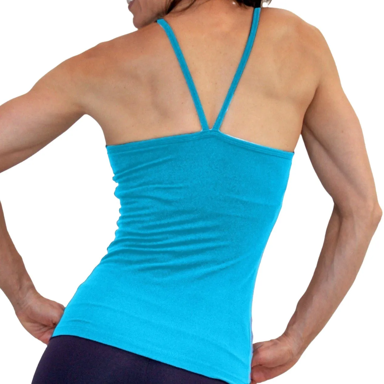 One Step Ahead Brushed Supplex V Neck Cami Long Top 20184