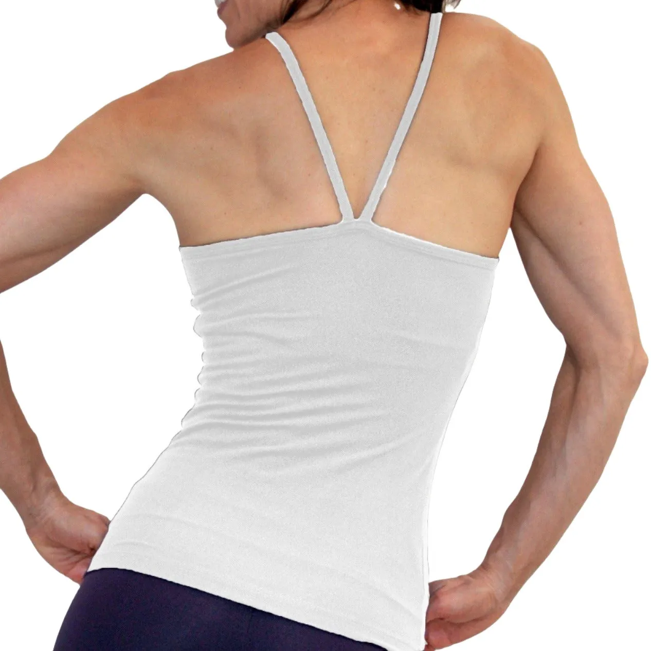 One Step Ahead Brushed Supplex V Neck Cami Long Top 20184