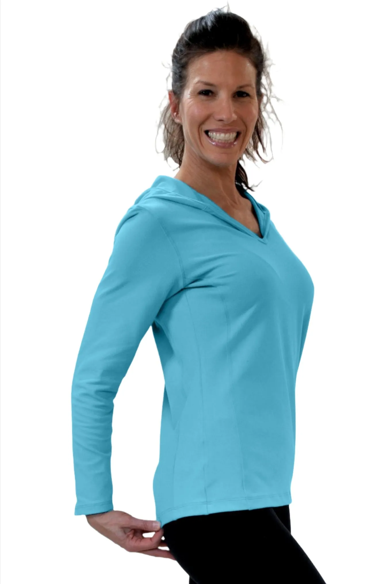 One Step Ahead Simple Hoodie Brushed Supplex 20150
