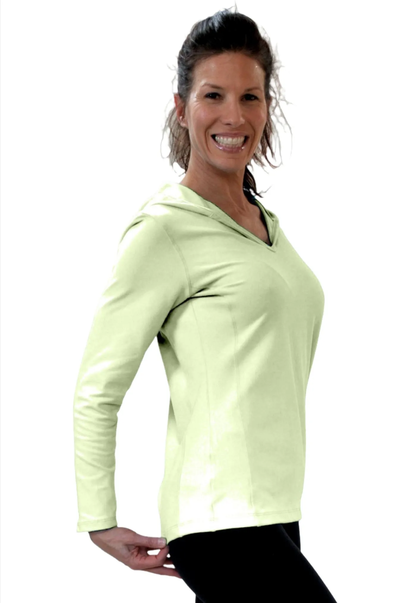 One Step Ahead Simple Hoodie Brushed Supplex 20150