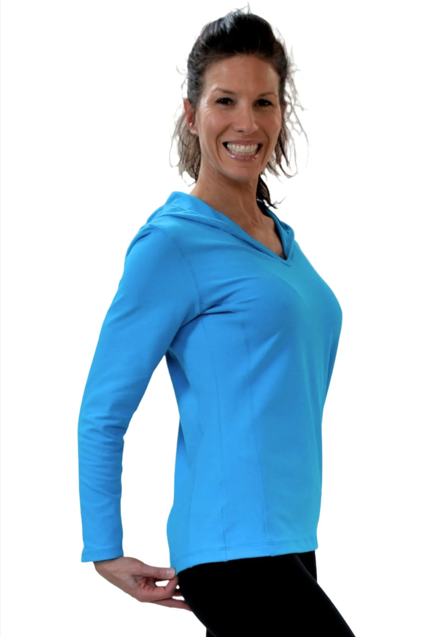 One Step Ahead Simple Hoodie Brushed Supplex 20150