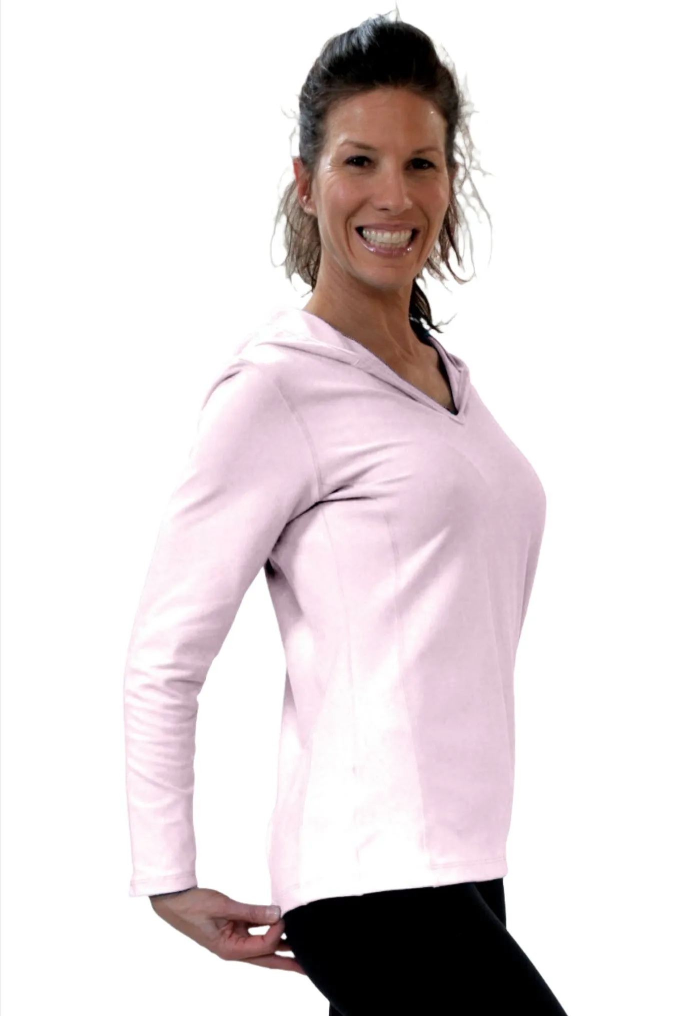 One Step Ahead Simple Hoodie Brushed Supplex 20150
