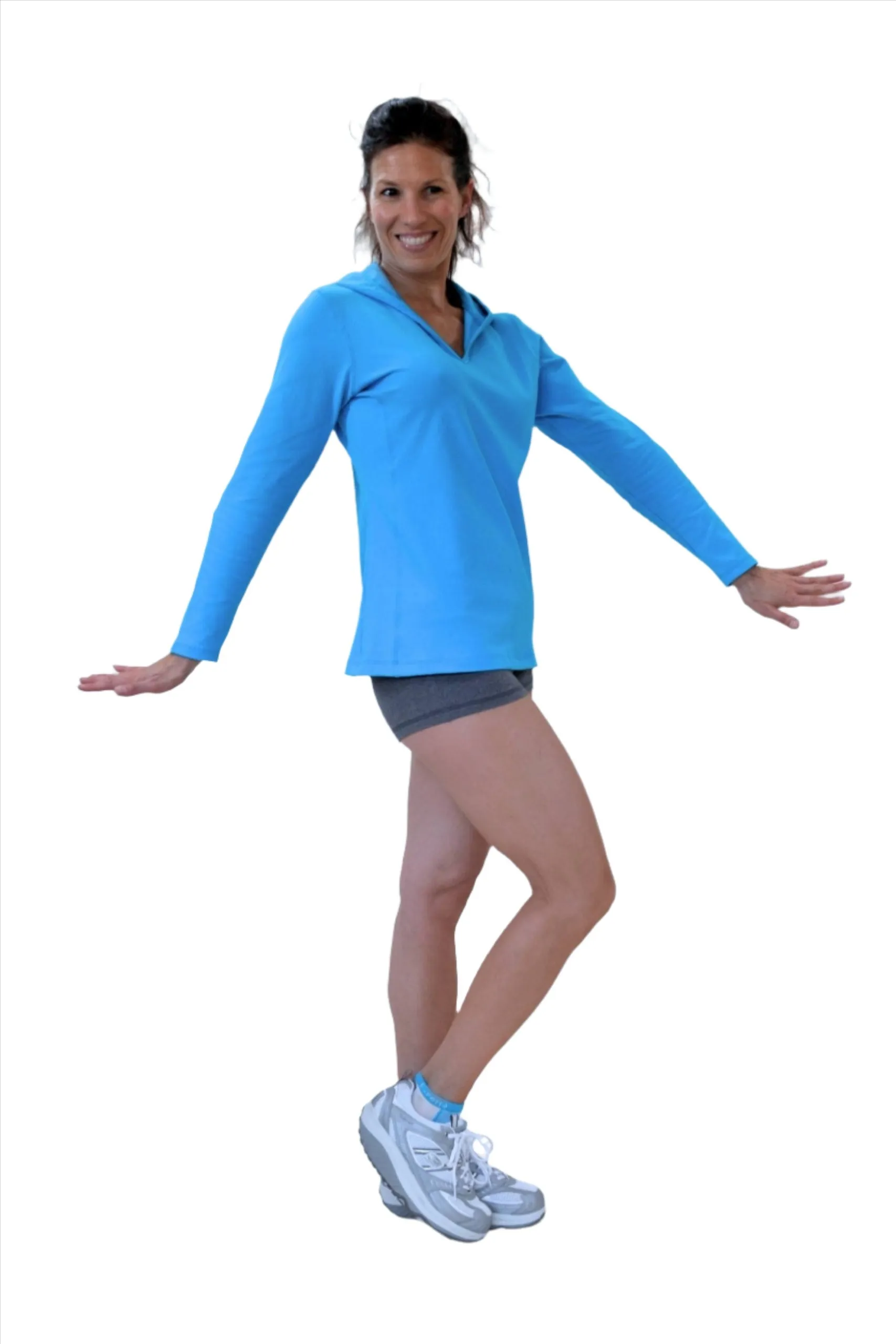 One Step Ahead Simple Hoodie Brushed Supplex 20150