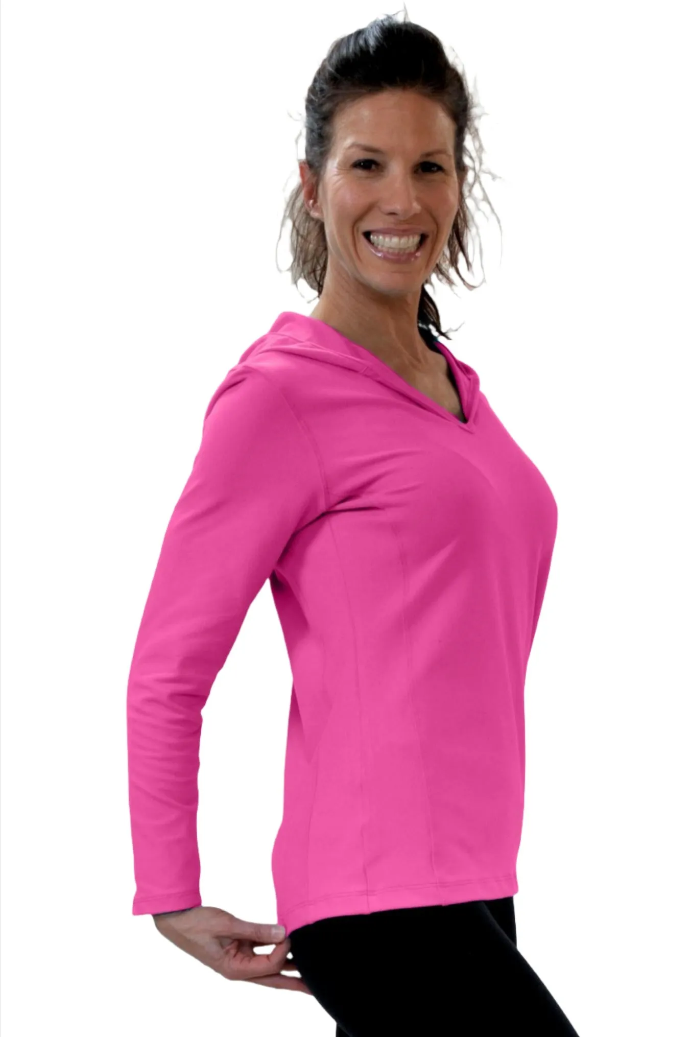 One Step Ahead Simple Hoodie Brushed Supplex 20150