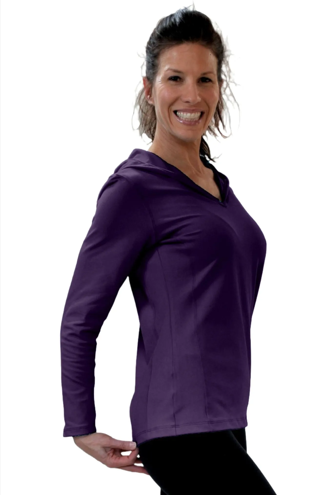 One Step Ahead Simple Hoodie Brushed Supplex 20150