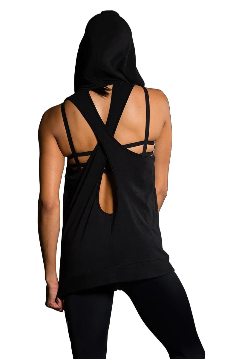 Onzie Hot Yoga Wear X Back Hoodie 606