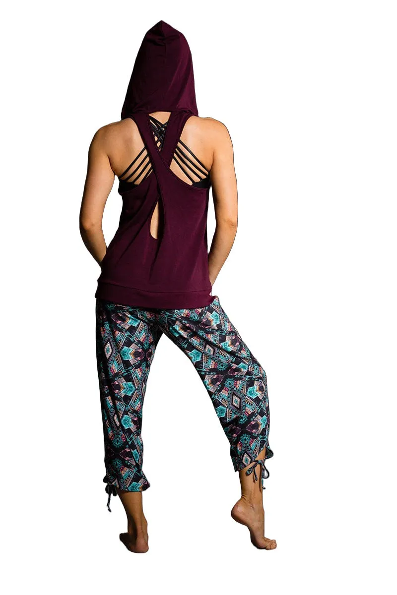 Onzie Hot Yoga Wear X Back Hoodie 606
