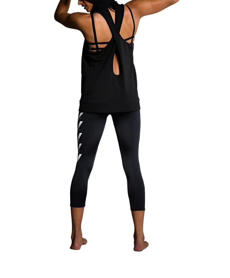 Onzie Hot Yoga Wear X Back Hoodie 606