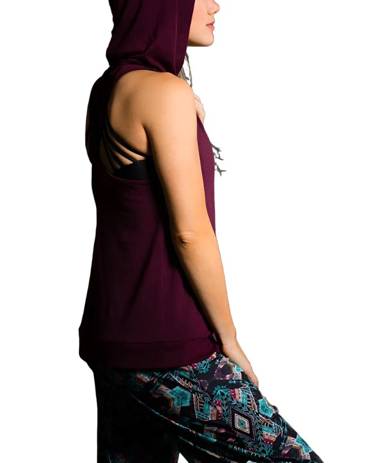 Onzie Hot Yoga Wear X Back Hoodie 606