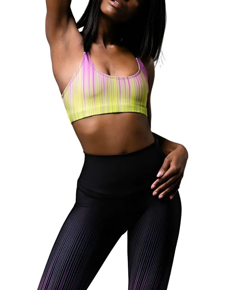 Onzie Hot Yoga X Back Elastic Bra Top 377