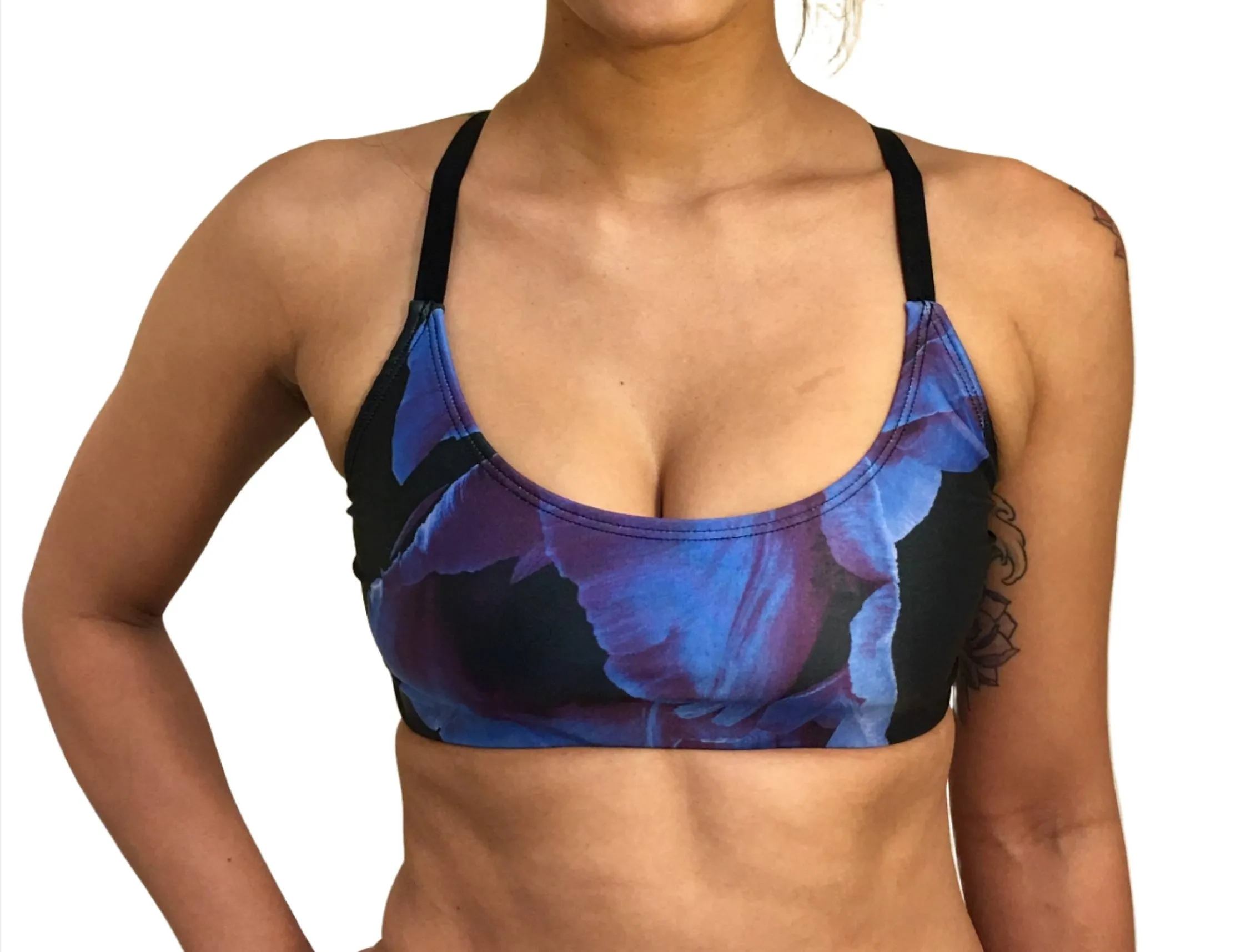 Onzie Hot Yoga X Back Elastic Bra Top 377