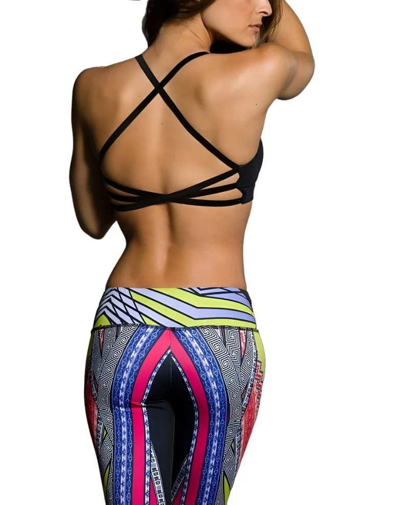 Onzie Hot Yoga X Back Elastic Bra Top 377