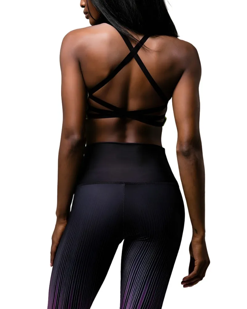 Onzie Hot Yoga X Back Elastic Bra Top 377